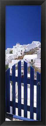 Framed Houses in a town, Oia, Santorini, Cyclades Islands, Greece Print