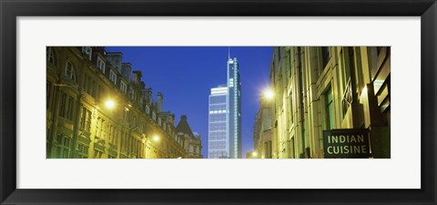 Framed Heron Tower from London Wall, City of London, London, England Print