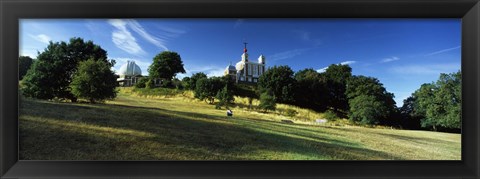 Framed Observatory on a Hill, Royal Observatory, Greenwich Park, Greenwich, London, England Print