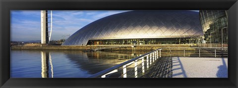 Framed Close Up of the Glasgow Science Centre in River Clyde, Glasgow, Scotland Print