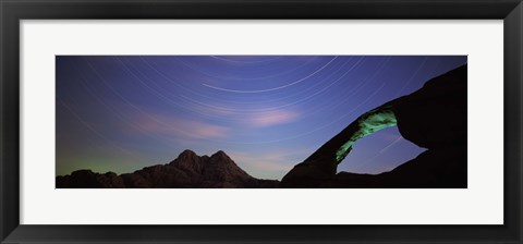 Framed Rock formations, Wadi Rum, Jordan Print