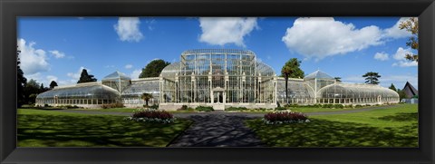 Framed Curvilinear Glass House, The National Botanic Gardens, Dublin City, Ireland Print