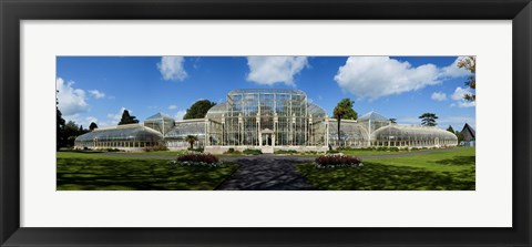 Framed Curvilinear Glass House, The National Botanic Gardens, Dublin City, Ireland Print