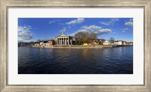 Framed St Mary&#39;s Church beside the River Lee, Cork City, Ireland Print