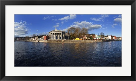 Framed St Mary&#39;s Church beside the River Lee, Cork City, Ireland Print