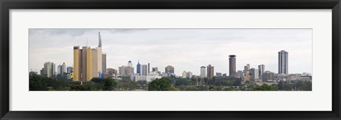 Framed Skyline in a city, Nairobi, Kenya 2011 Print