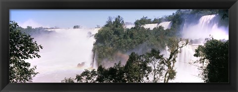 Framed Floodwaters at Iguacu Falls, Argentina-Brazil Border Print