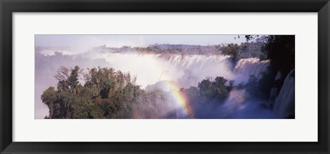 Framed Iguacu Falls, Argentina-Brazil Border Print