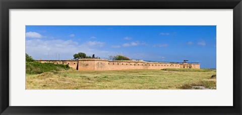 Framed Fort Gaines on Dauphin Island, Alabama, USA Print