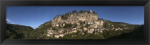 Framed Rocamadour, Canyon De l&#39;Alzou, Lot, Midi-Pyrenees, France Print