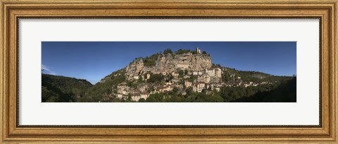 Framed Rocamadour, Canyon De l&#39;Alzou, Lot, Midi-Pyrenees, France Print