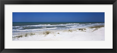 Framed Surf on the beach, St. Joseph Peninsula State Park, Florida, USA Print