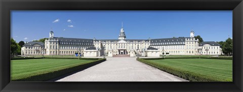 Framed Facade of a castle, Karlsruhe Castle, Karlsruhe, Baden-Wurttemberg, Germany Print