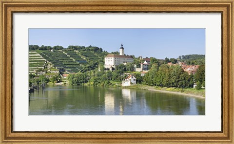 Framed Horneck Castle, Gundelsheim, Neckar River, Baden-Wurttemberg, Germany Print