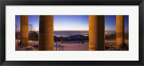 Framed Columns of the Funeral Chapel, Rotenberg, Stuttgart, Baden-Wurttemberg, Germany Print