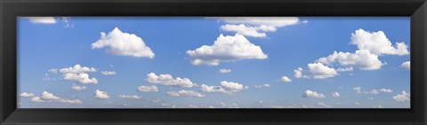 Framed Cumulus clouds in the sky, Baden Wurttemberg, Germany Print