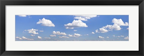 Framed Cumulus clouds in the sky, Baden Wurttemberg, Germany Print