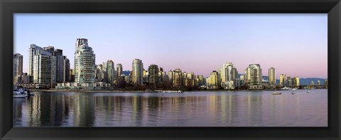 Framed Skyscrapers at the waterfront, Yaletown, Vancouver Island, British Columbia, Canada 2011 Print