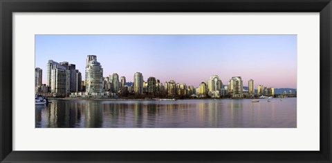 Framed Skyscrapers at the waterfront, Yaletown, Vancouver Island, British Columbia, Canada 2011 Print