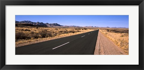 Framed Road passing through a desert, Keetmanshoop, Windhoek, Namibia Print