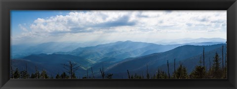 Framed Clouds over mountains, Great Smoky Mountains National Park, Blount County, Tennessee, USA Print