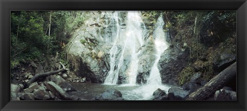 Framed Waterfall in a forest, Chiang Mai, Thailand Print