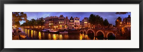 Framed Amsterdam at Dusk, Netherlands Print