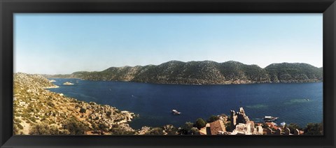 Framed Kekova, Lycia, Antalya Province, Turkey Print