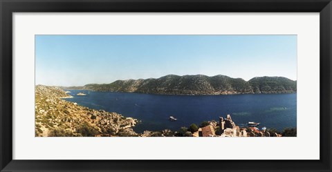 Framed Kekova, Lycia, Antalya Province, Turkey Print