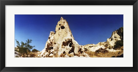 Framed View of caves, Cappadocia, Central Anatolia Region, Turkey Print