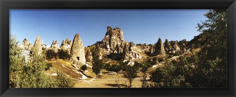 Framed Caves and Fairy Chimneys in Cappadocia, Central Anatolia Region, Turkey Print