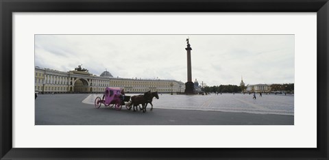 Framed General Staff Building, State Hermitage Museum, Winter Palace, Palace Square, St. Petersburg, Russia Print