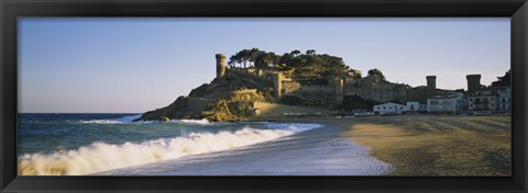 Framed Tourist Resort, Tossa De Mar, Catalonia, Spain Print