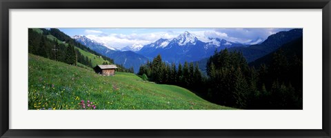 Framed Austria, Zillertaler, cabin Print