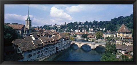 Framed Switzerland, Bern, Aare River Print