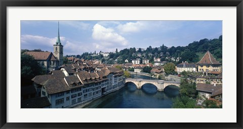 Framed Switzerland, Bern, Aare River Print