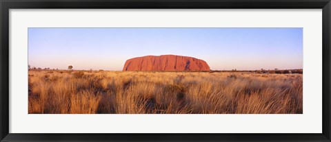 Framed Ayers Rock, Uluru-Kata Tjuta National Park, Australia Print