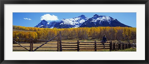 Framed Last Dollar Ranch, Ridgeway, Colorado, USA Print