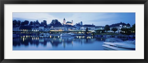 Framed Switzerland, Rapperswil, Lake Zurich Print