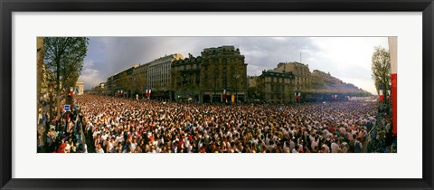 Framed Marathon Runners, Paris, France Print