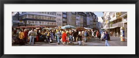 Framed Farmer&#39;s Market, Bonn, Germany Print