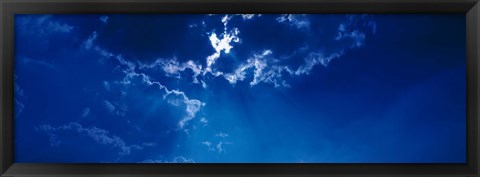 Framed Clouds over Dava Moor Nairn Scotland Print