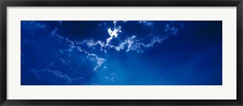 Framed Clouds over Dava Moor Nairn Scotland Print