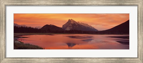 Framed Mt Rundle &amp; Vermillion Lakes Banff National Park Alberta Canada Print