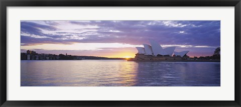 Framed Sunset over Sydney Opera House Print