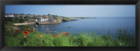 Framed Town at the waterfront, Crail, Fife, Scotland Print