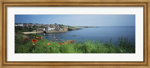 Framed Town at the waterfront, Crail, Fife, Scotland Print