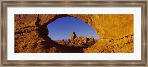 Framed Blue Sky through Stone Arch, Arches National Park, Utah Print