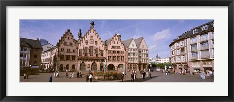 Framed Roemer Square, Frankfurt, Germany Print