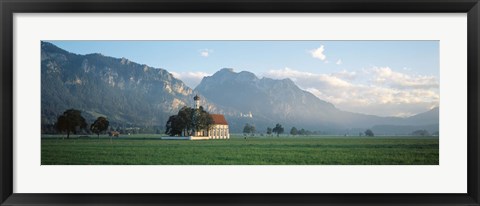 Framed St Coloman&#39;s Church, Bavaria, Germany Print